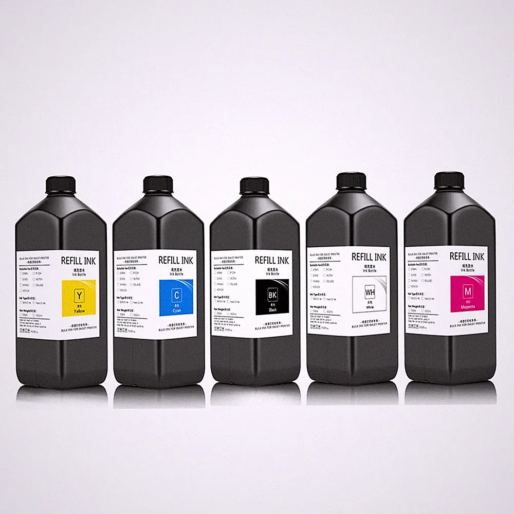 For Seiko 1020 Printer LED UV Inkjet Ink 5color/set 500ml