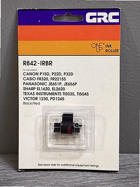 R842-IRBR SEIKO IR40T BLK/RED One Up INK ROLLER, COMPATIBLE Read Description